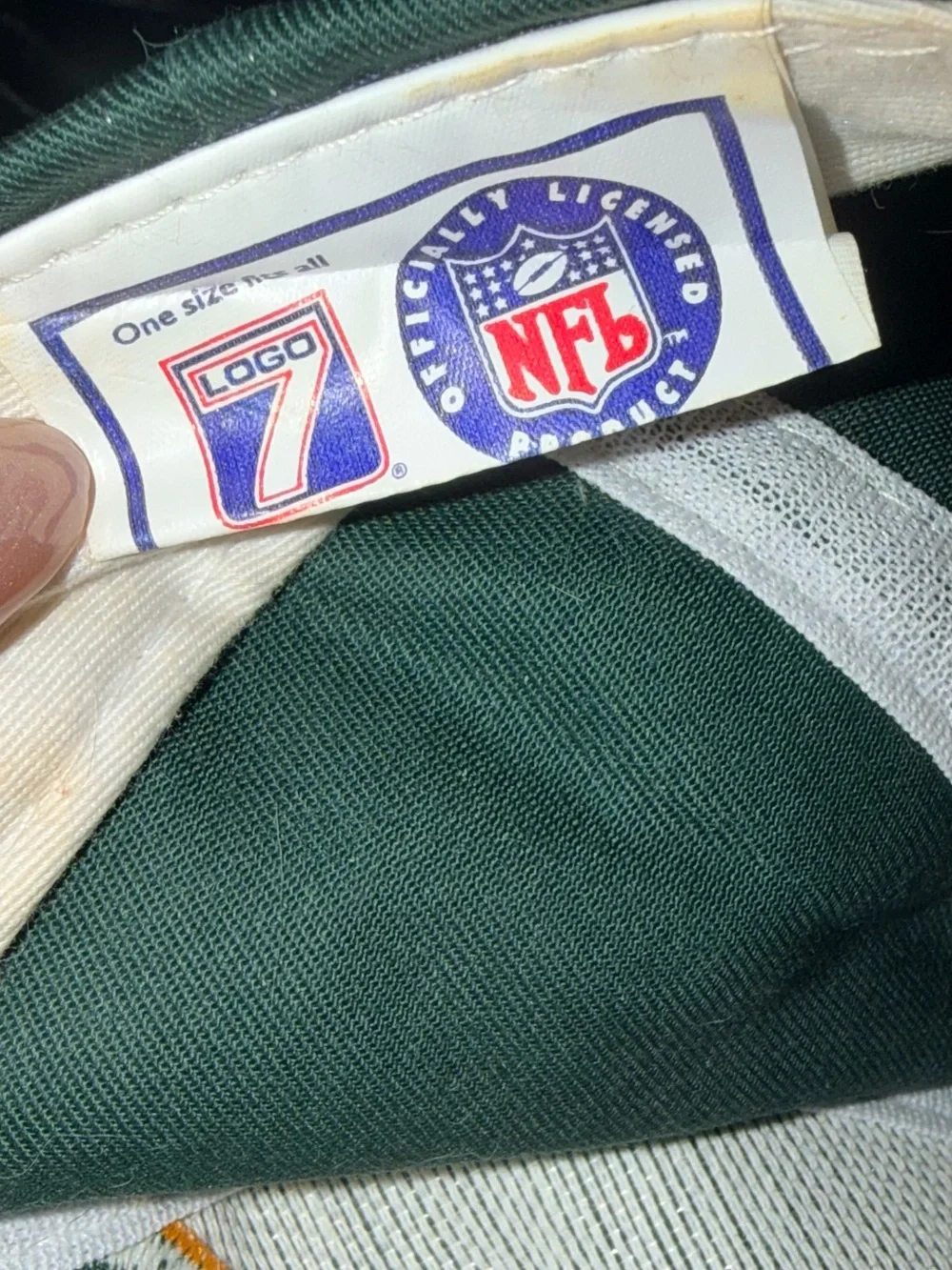 Vintage 1990s Green Bay Packers NFL Logo 7 Snapback Hat